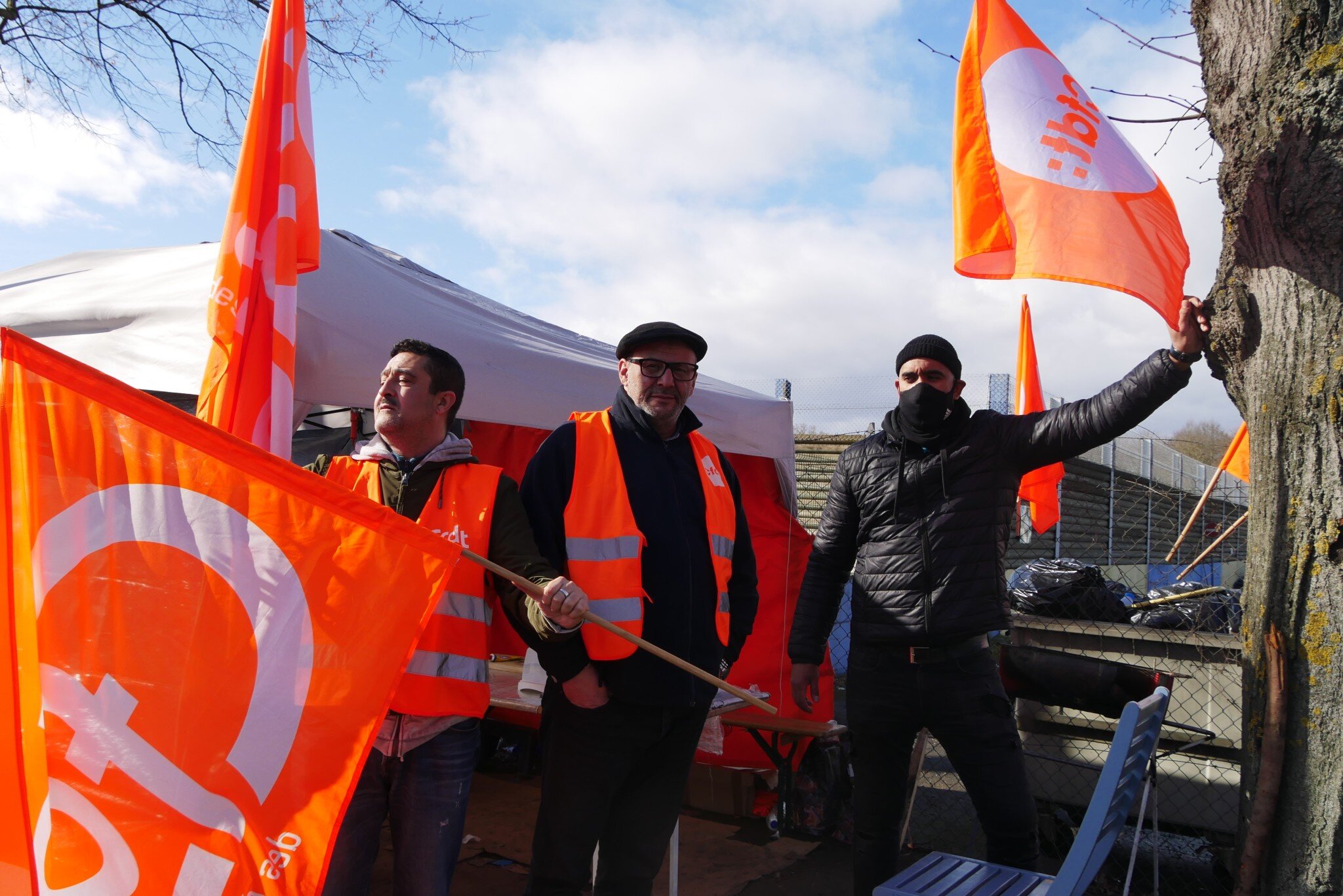 Des conducteurs de bus en grève pour plus d’équité sociale à Keolis Striebig
