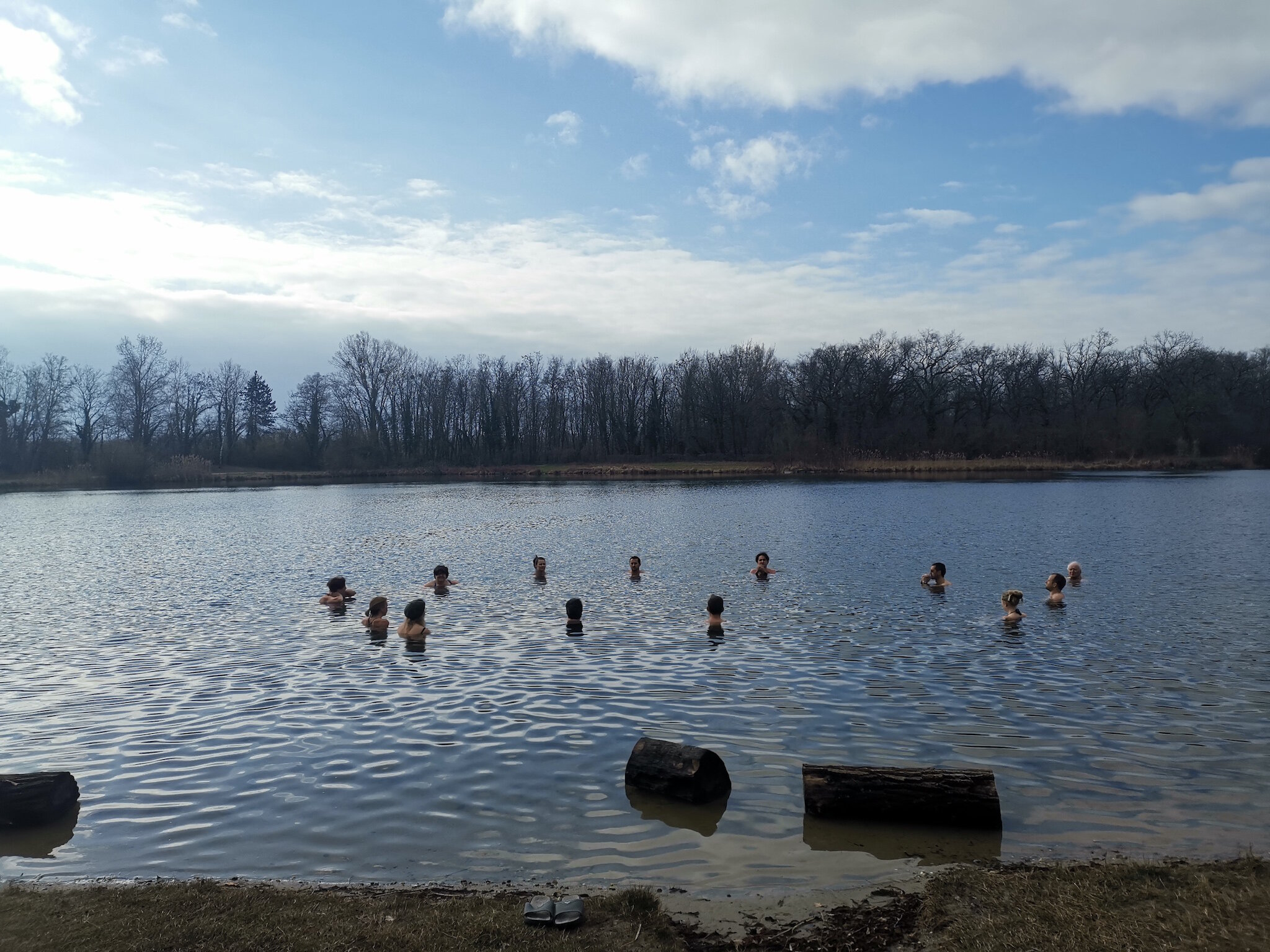 J’ai testé pour vous la baignade à 8°C à la gravière du Blauelsand