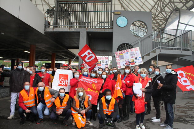 photo du débrayage Auchan Hautepierre