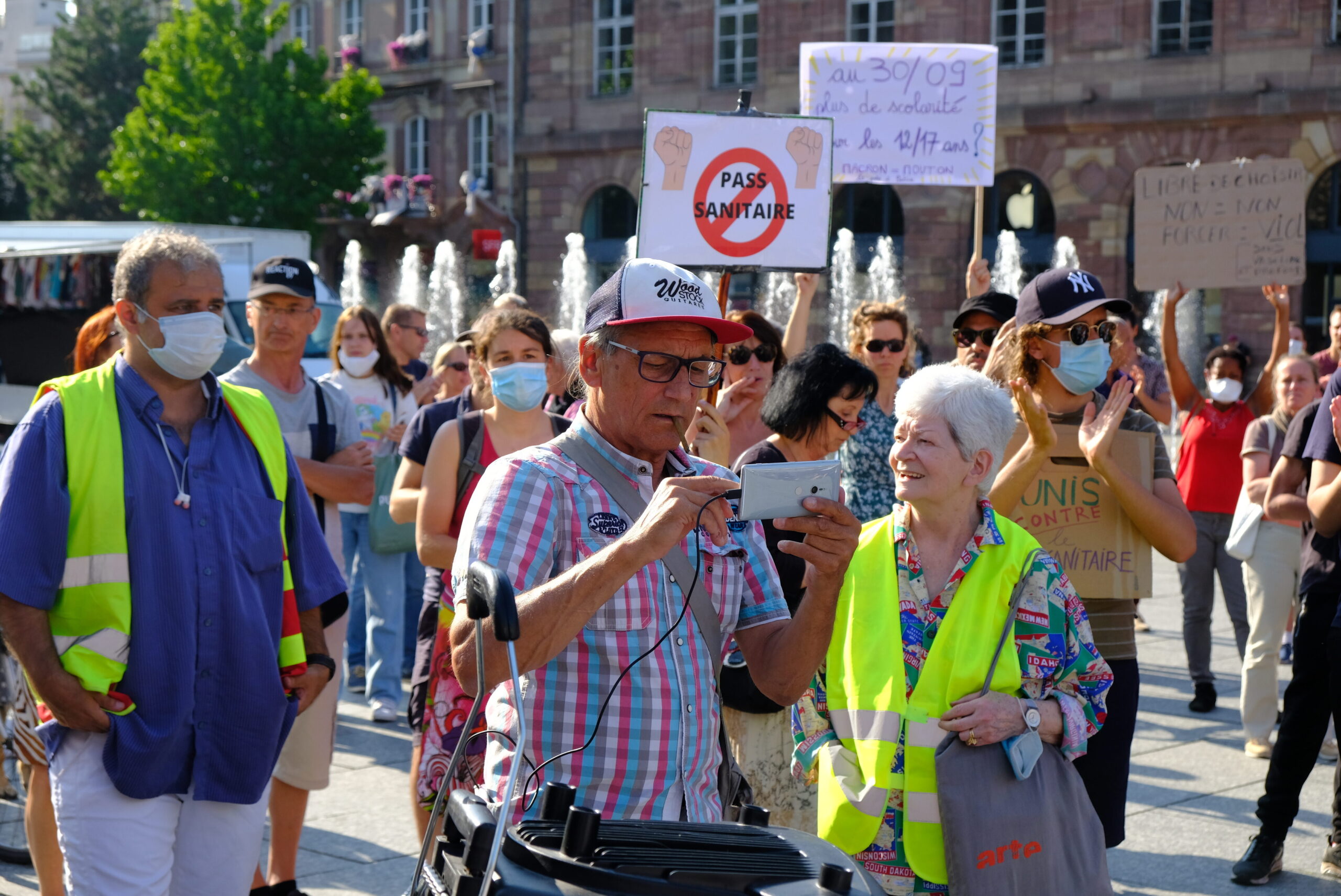 Jeudi, sixième rassemblement contre le pass sanitaire à Strasbourg