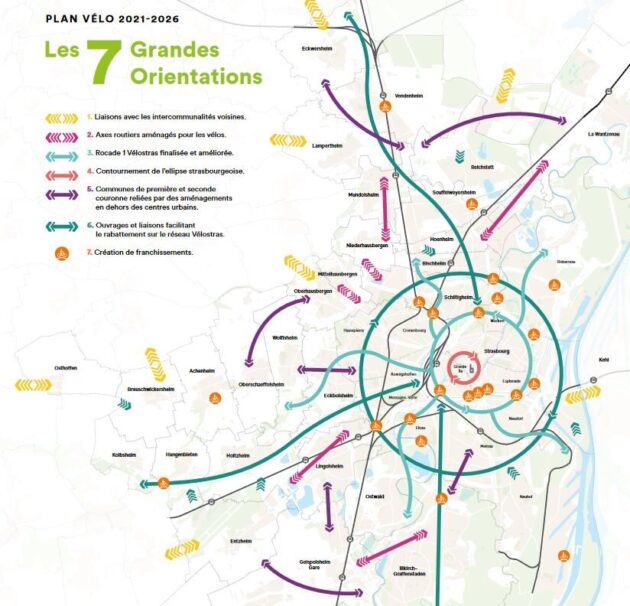 Capture d'écran Ville Strasbourg plan vélo