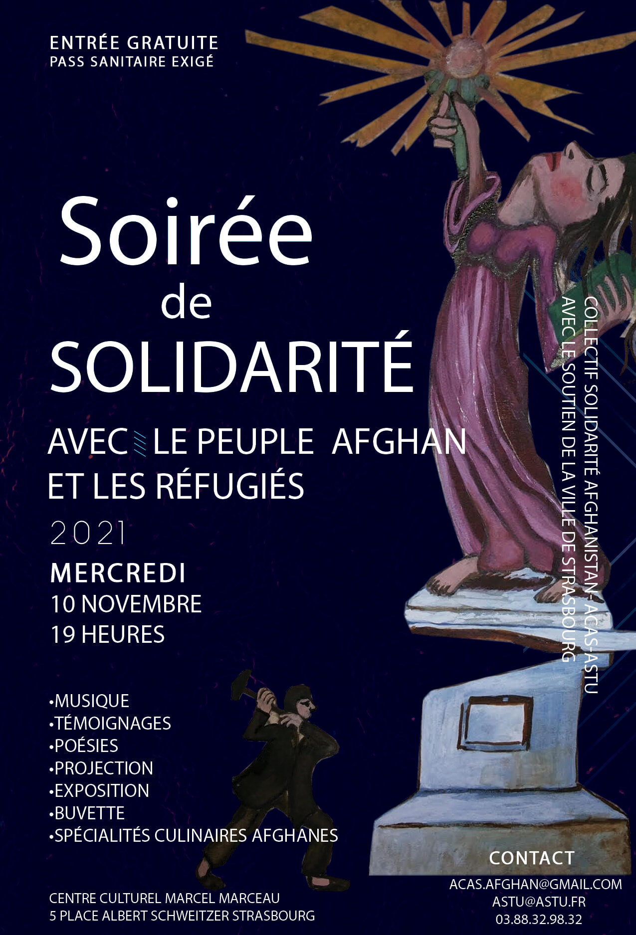 Le collectif de soutien au peuple afghan organise sa première soirée mercredi