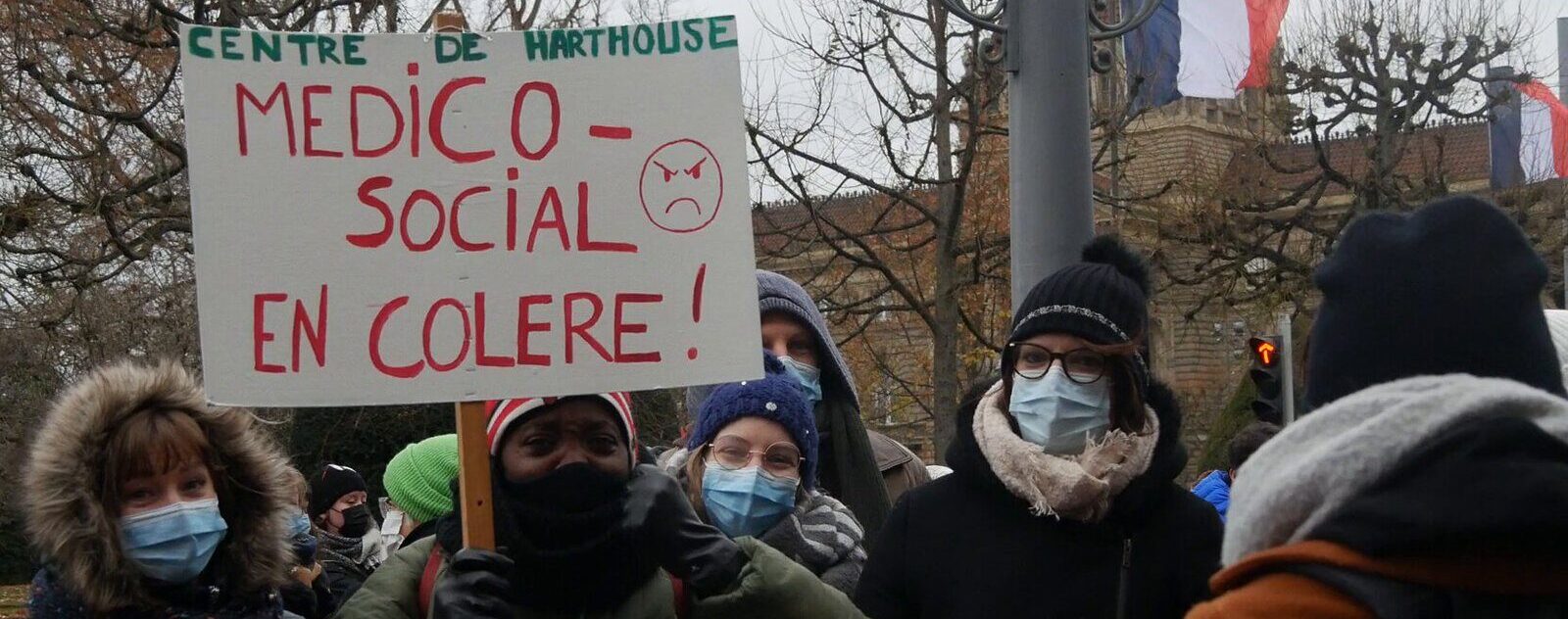 Manifestation secteur médico-social 30 novembre 2021 Strasbourg