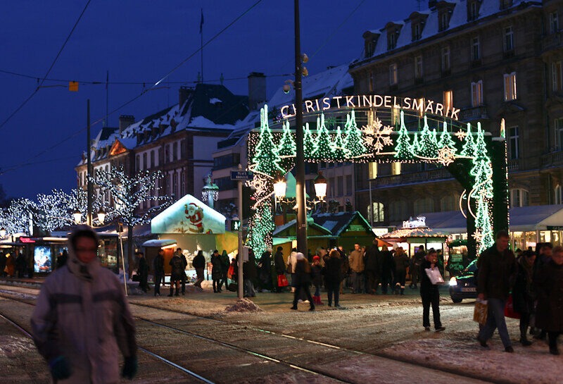 Le marché de Noël de Strasbourg.