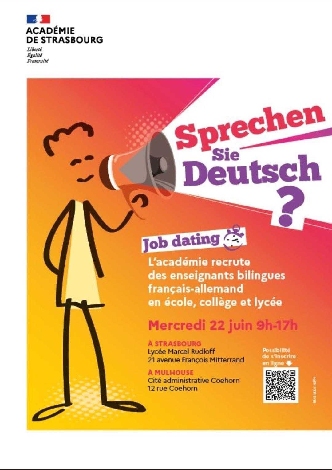 Un « job dating » au lycée Marcel Rudloff pour devenir… prof d’allemand