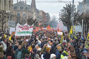 Réforme des retraites : près de 20 000 manifestants à Strasbourg ce mardi 31 janvier