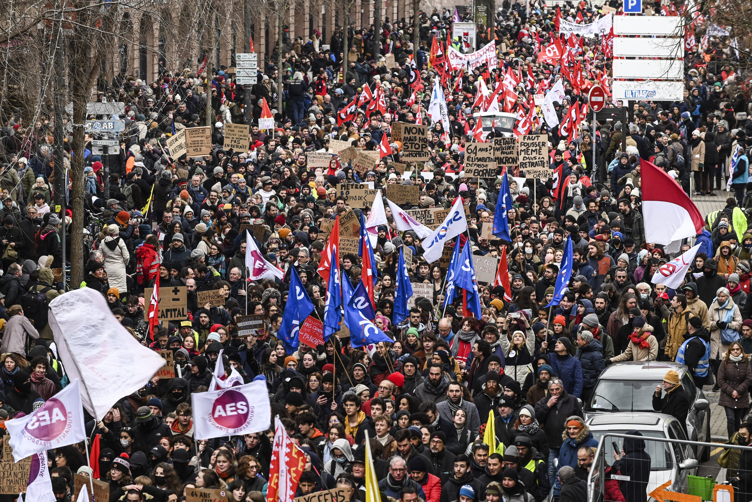 Réforme des retraites : « Je n’ai jamais vu une manifestation sociale aussi grande à Strasbourg »
