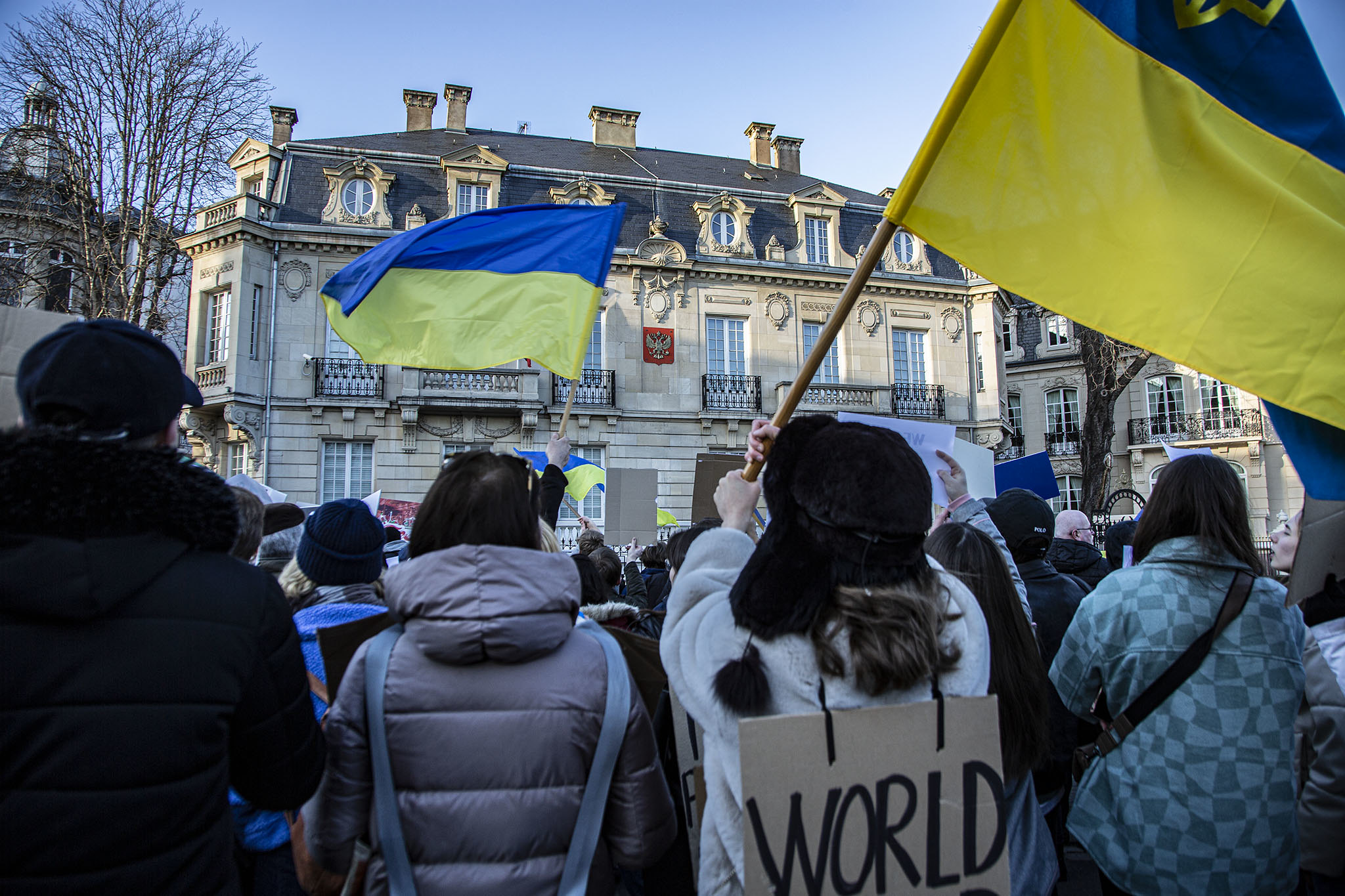 Un an après l’invasion russe, des manifestations de soutien à l’Ukraine à Strasbourg
