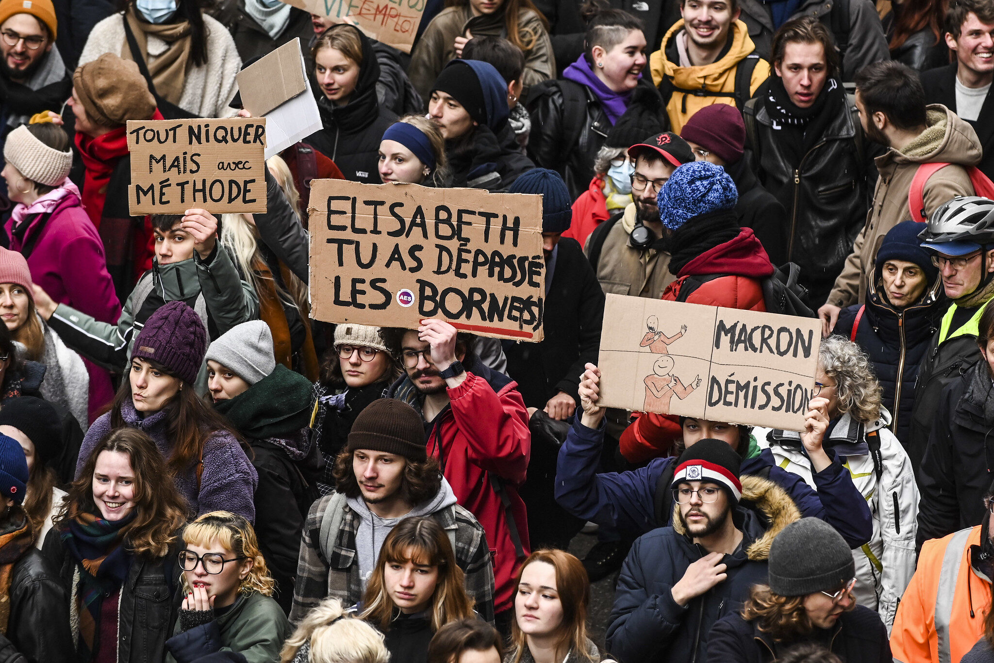 Quatrième manifestation contre la réforme des retraites samedi 11 février