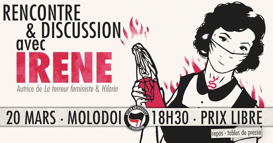 [Reportée] Discussion sur la place de la violence dans les luttes féministes avec l’autrice Irene au Molodoï