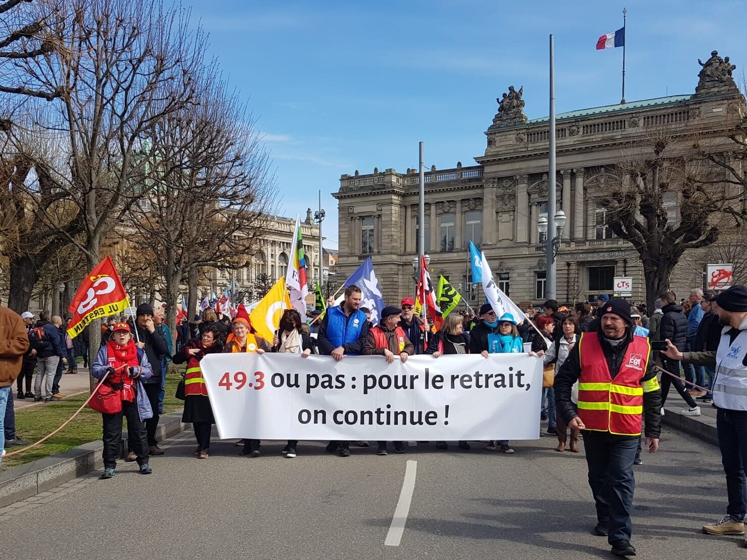 Onzième mobilisation jeudi 6 avril contre la réforme des retraites à Strasbourg
