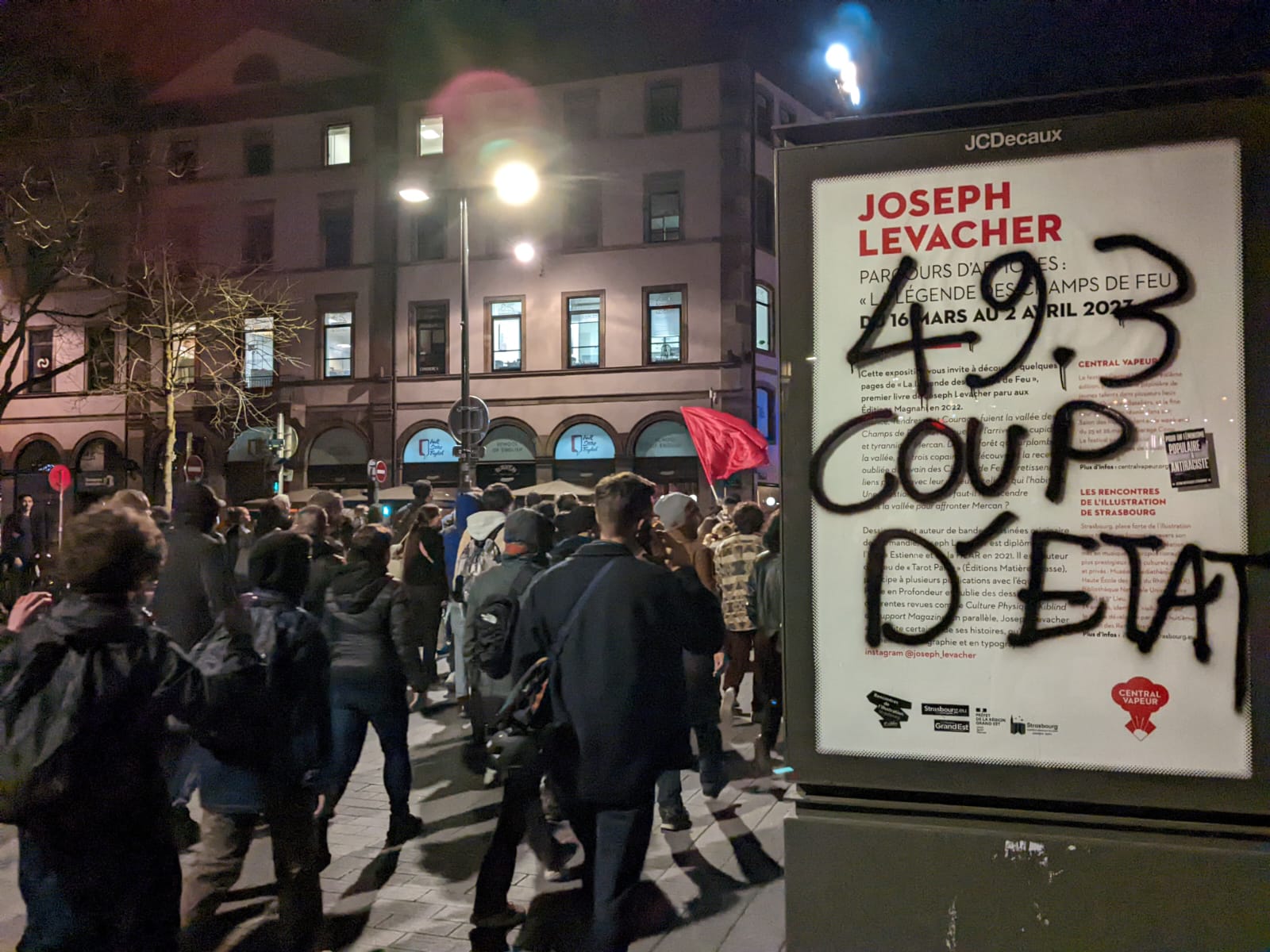 Rassemblement « contre le coup de force permanent » lundi 20 mars place Kléber