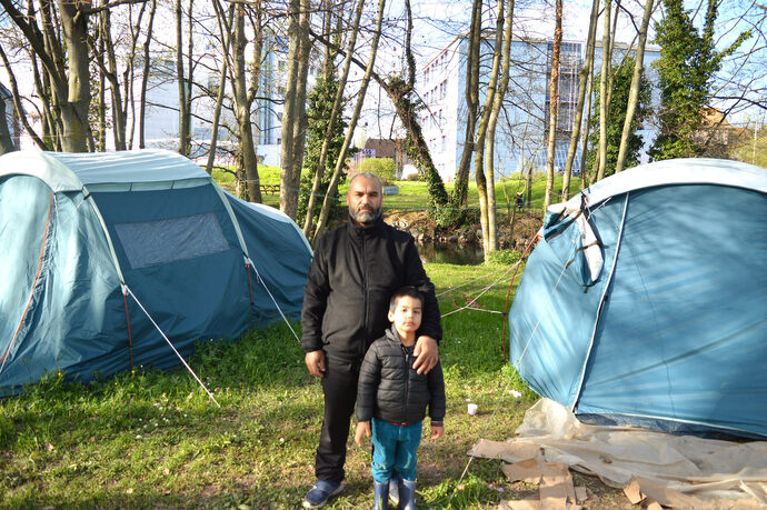 À la Meinau, une trentaine d’enfants dorment dans des tentes