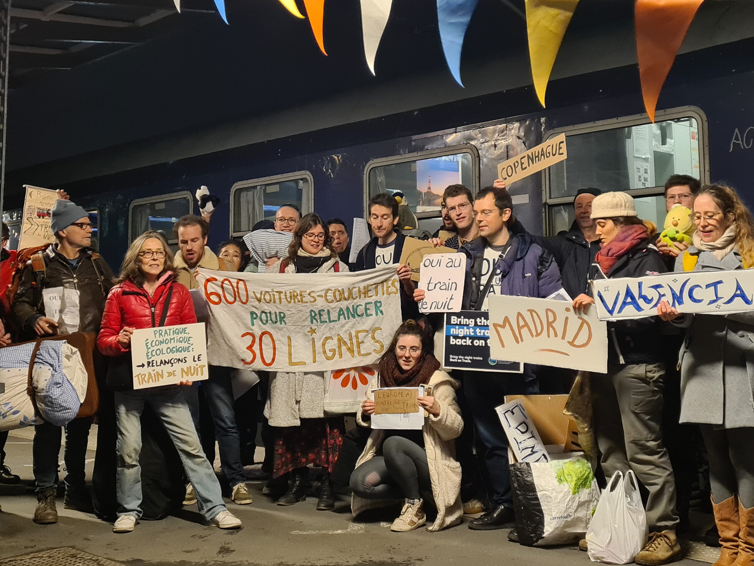 Rassemblement pour sauver les trains de nuit Paris-Berlin et Paris-Vienne jeudi 13 novembre