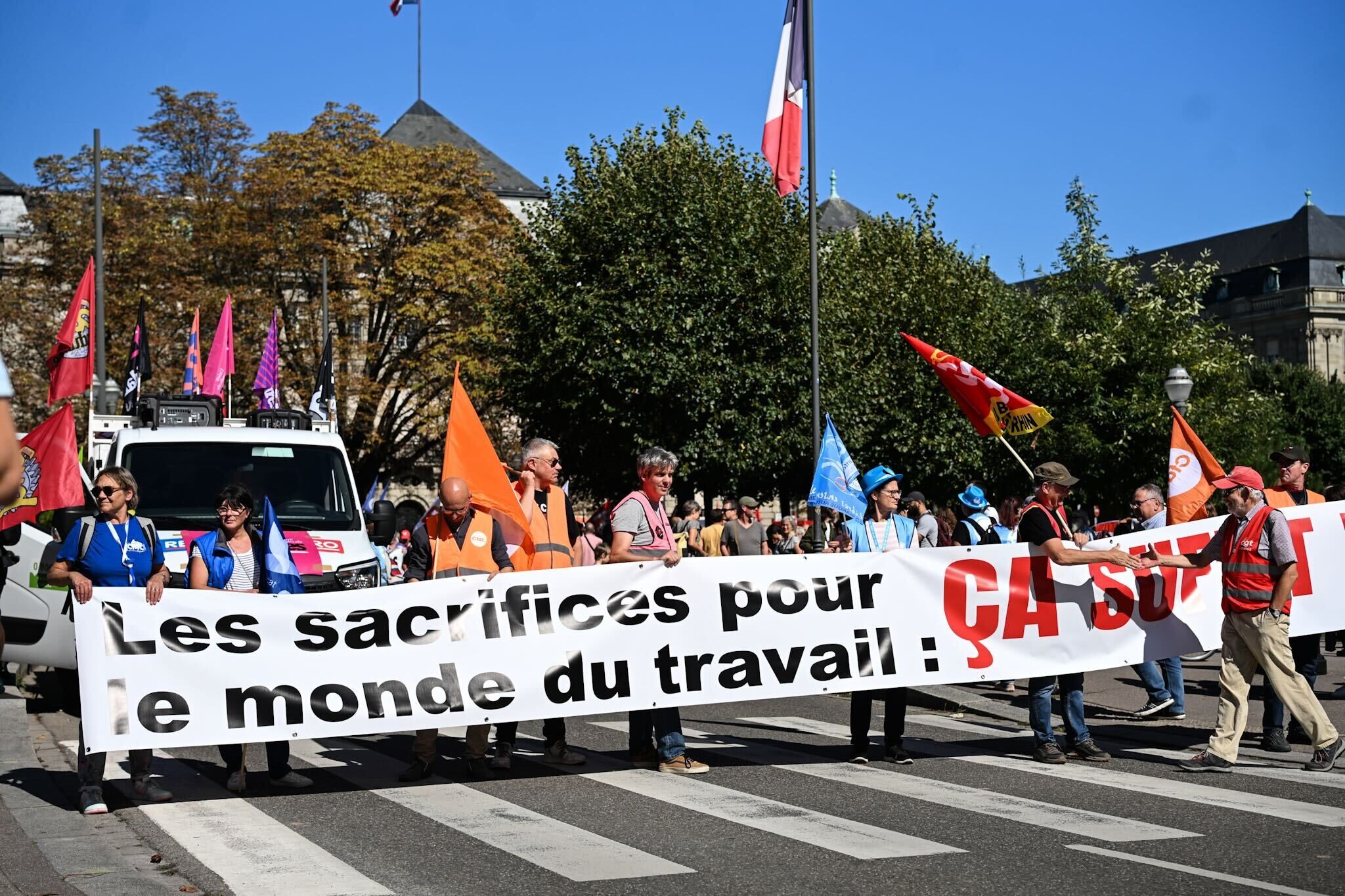 Grève générale et manifestations en Alsace, à quoi s’attendre jeudi 2 octobre ?