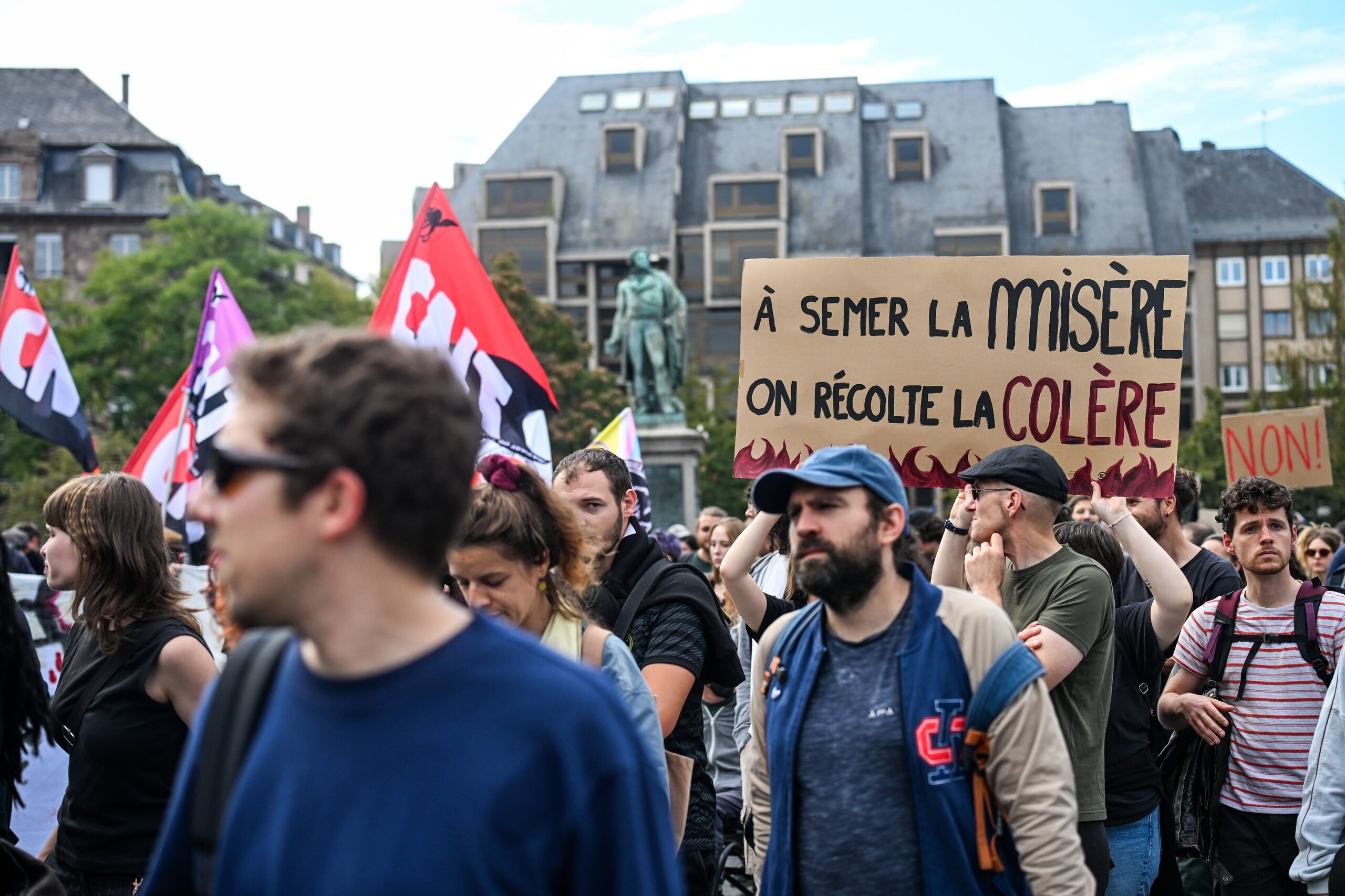 « Bloquons tout » : brefs blocages à Strasbourg, 18 interpellations et une importante manifestation