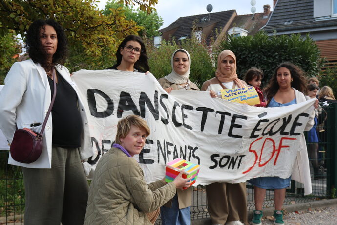 À Schiltigheim, des parents d’élèves mobilisées pour deux enfants de 2 et 4 ans à la rue