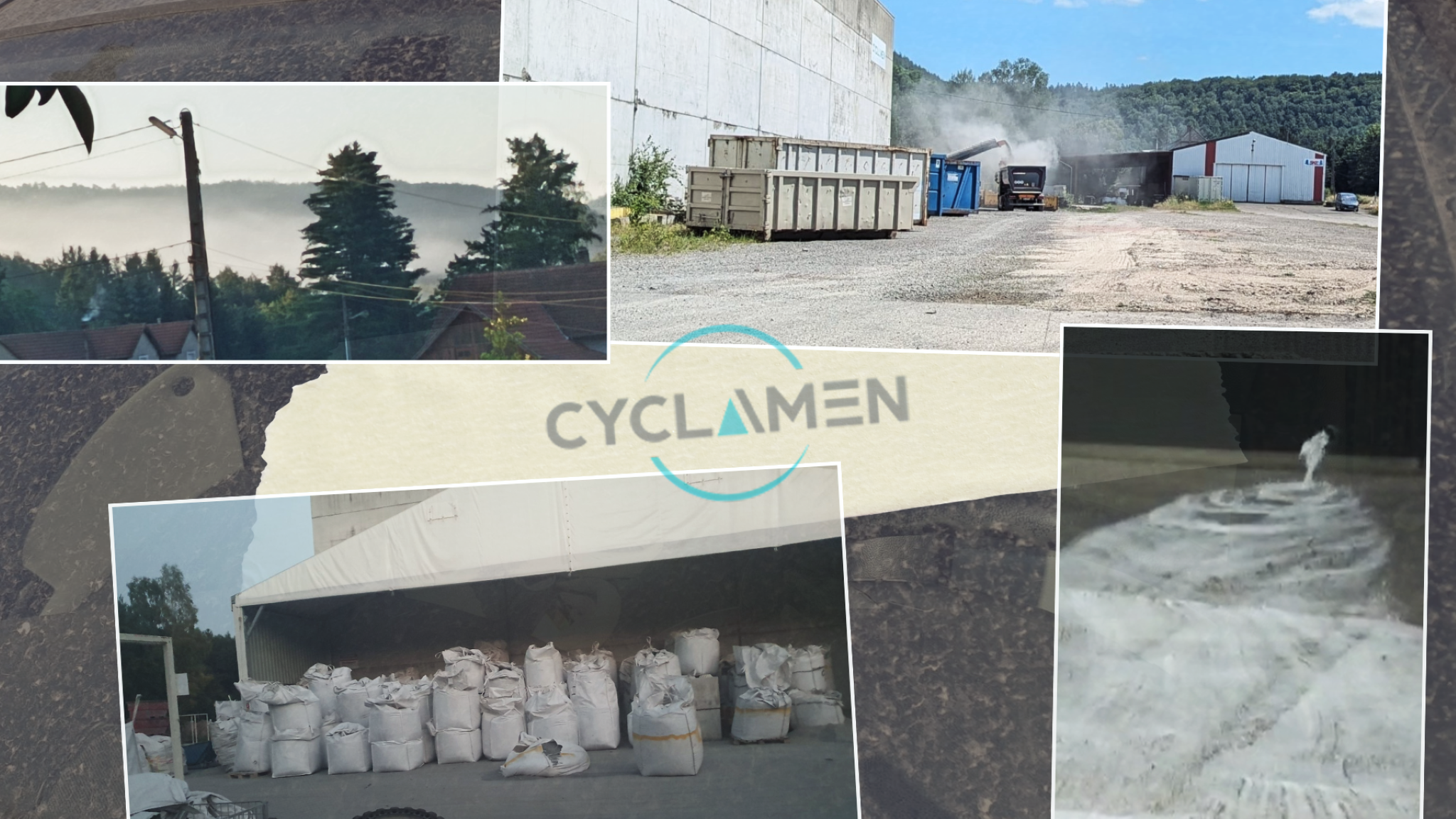 À Éguelshardt, Cyclamen recouvre les maisons d’une poussière menaçante