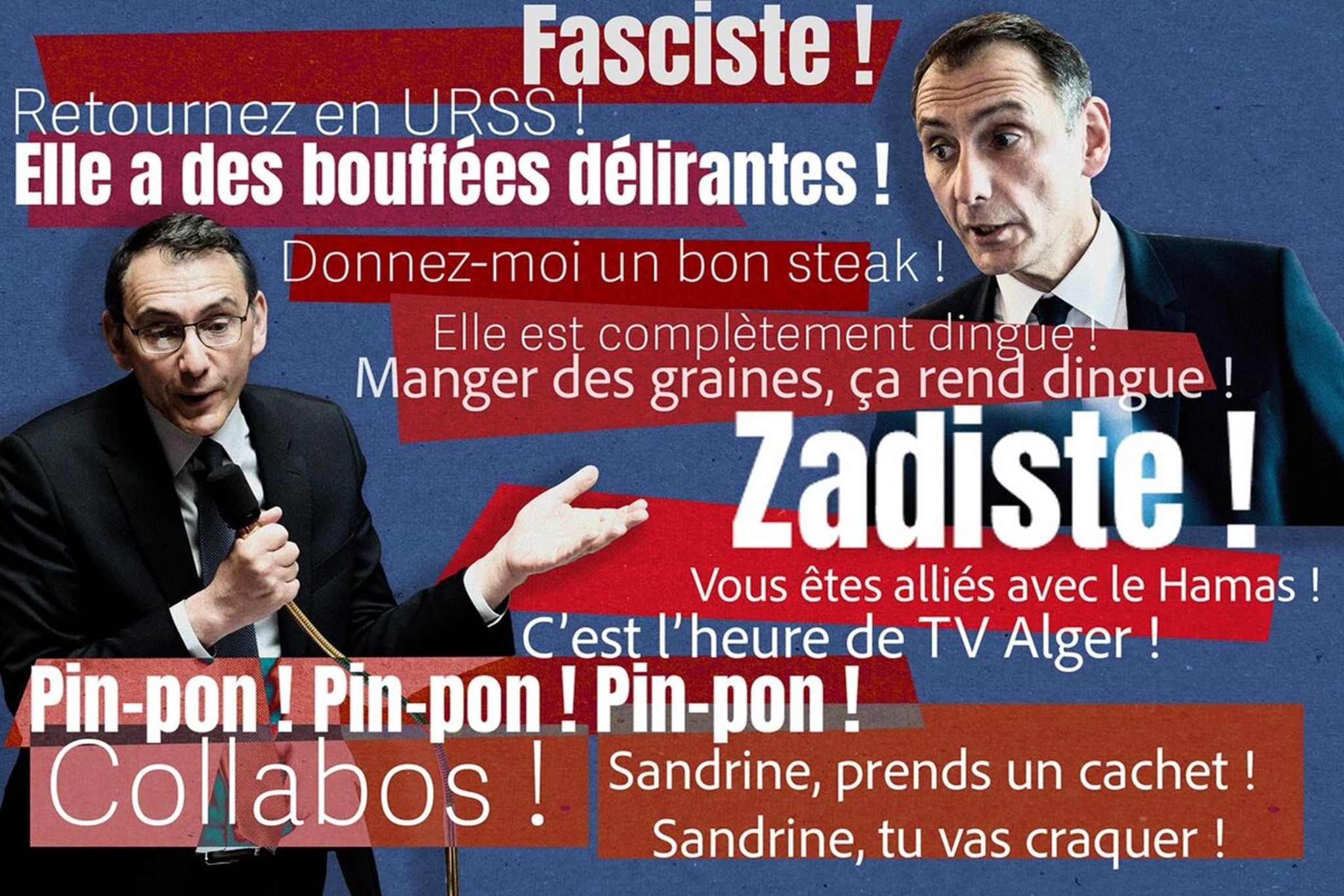 « Collabo ! », « Folle ! », « Va manger des graines ! » : un an d’invectives du député RN Laurent Jacobelli à l’Assemblée