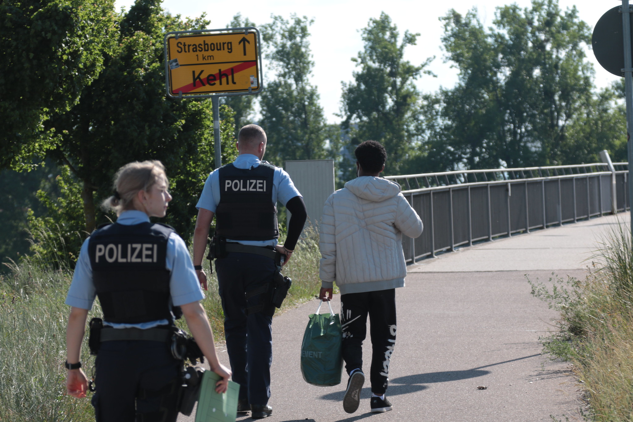 Les Jeunes Européens à Kehl contre les contrôles aux frontières