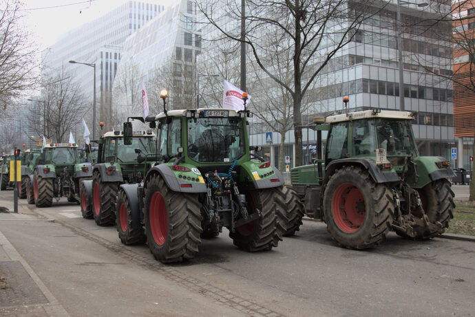 Les agriculteurs stoppent leur action au Parlement européen après une victoire partielle