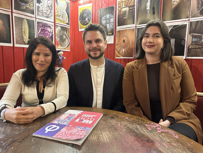 À la Taverne française, Florian Kobryn réaffirme son engagement antifasciste