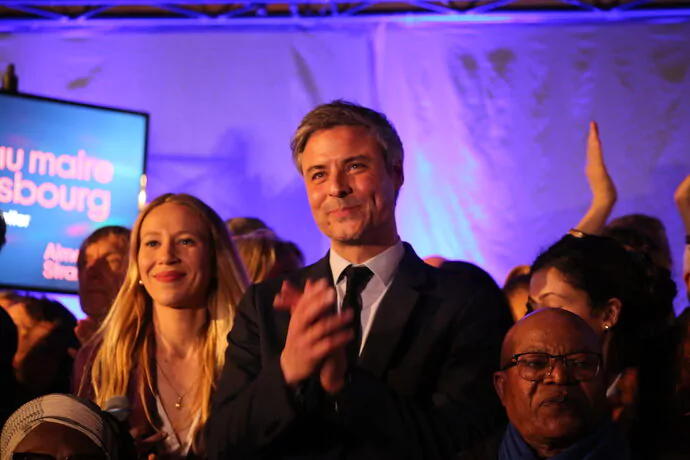 Salle de la Bourse, Jean-Philippe Vetter se projette dans le fauteuil de maire